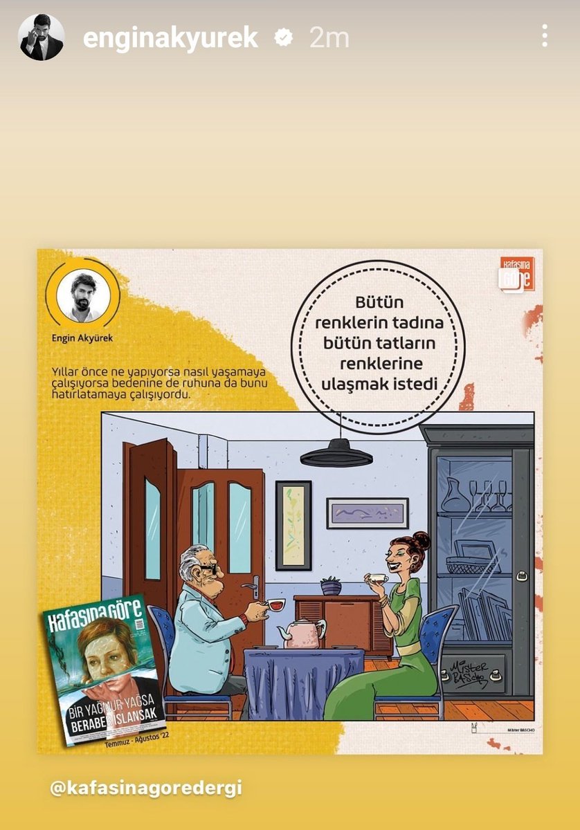 CatuxinhaA's tweet photo. #EnginAkyürek comparte en sus historias la publicación de #KafasinaGöreDergy , su nuevo relato #MacitBey
la traducción 👇
https://t.co/XULYnmpEVU https://t.co/rJHKqJNvRG