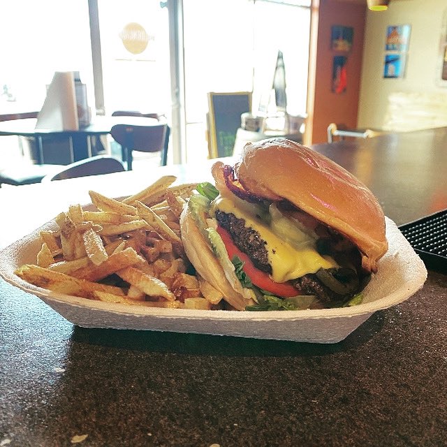 Beautiful day for a cheeseburger! Open Wednesdays-Sundays both lunch and dinner. #goldenlightbeerandwinegarden #patioweather #burgersalldayeveryday #amarillotx