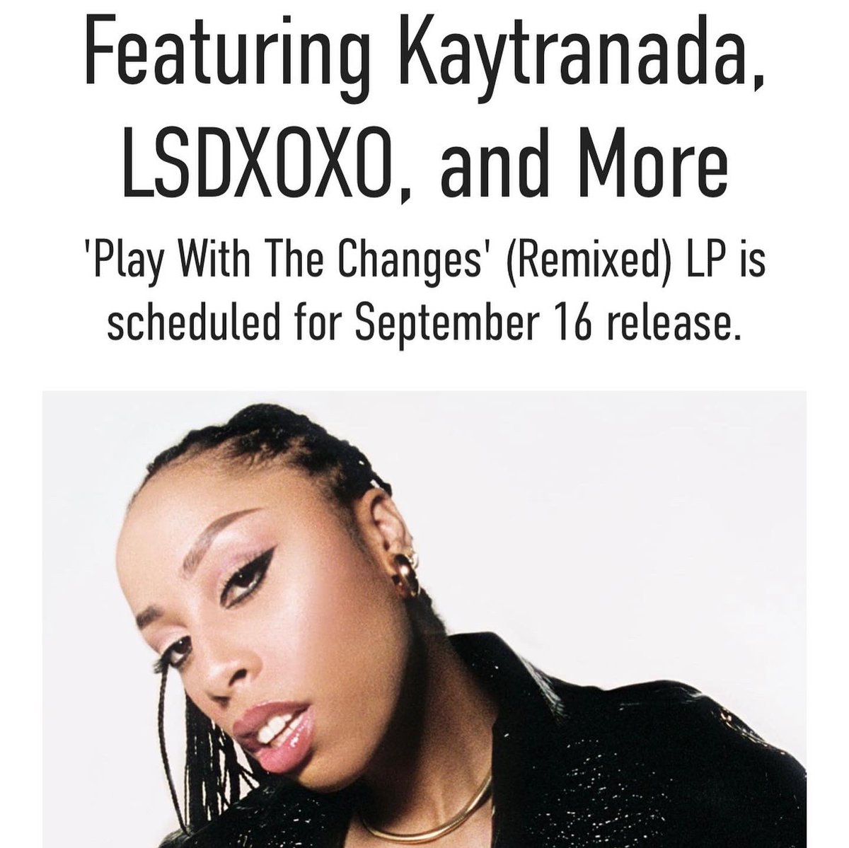 YoungArtRecords's tweet photo. Can't wait for @Rochelle_Jordan’s Remix album, featuring @LSDXOXO_, @KAYTRANADA, @Aquariusmusiq, and more! 

Check the pre-save link - you don't want to miss this one 🦋 - https://t.co/SkQ3qG1PZa https://t.co/5Bjfw6AVBw