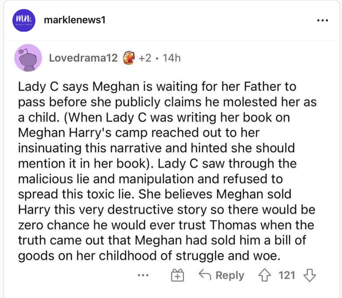 AndisMom4's tweet image. I would hope to God that the Markle and Ragland clans come out and in one united voice dispute any allegations like this...  This would be material evidence that MM is cuckoo for coca puffs and totally lives in a world of intricate lies.