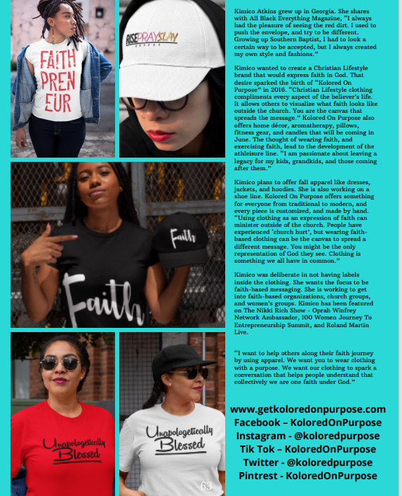 KoloredPurpose's tweet photo. A Missouri woman is took matters into her own hands and launched a magazine that aims to promote, advertise, and celebrate everything Black-owned. Patricia Mitchell of Kansas City launched a magazine called ABE, short for All Black Everything. 

Thank you Tricia for featuring us! https://t.co/RhbjGEdMIl