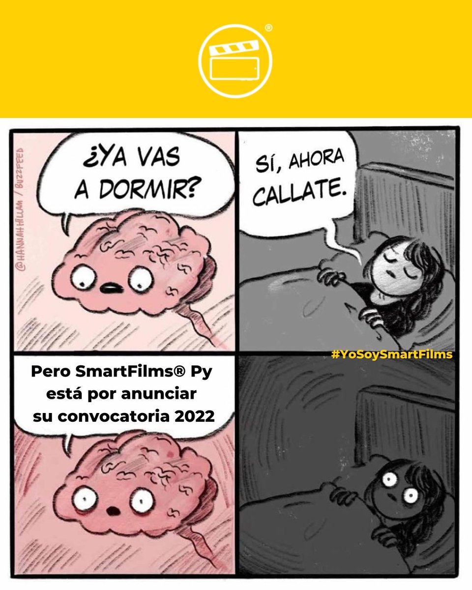 SmartFilmsPY's tweet photo. Para los que descansan de siesta... 👀
Y para los que no también 🤯

Tenemos fecha de convocatoria 2022 🤩😍
Muy pronto lo anunciaremos.

Comentá #YoSoySmartFilms si estás emocionado ⚡

#SmartFilms #SmartFilmsPy #Convocatoria2022 #Paraguay #Cine #cineconcelulares https://t.co/RQ0GUmmMjw