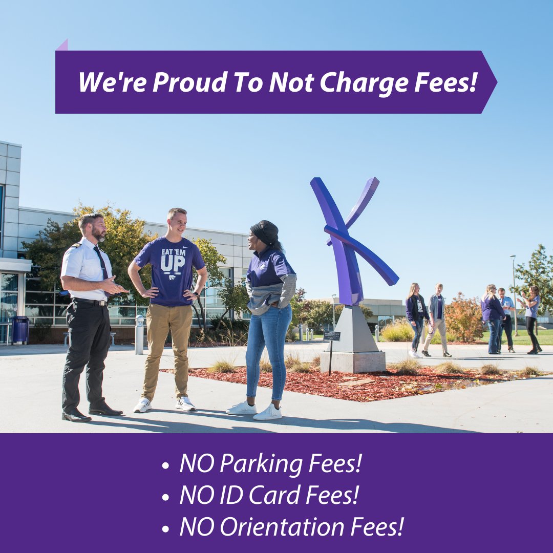 KSU_Salina's tweet photo. Students will be returning to campus soon! 

At the K-State Salina campus, we're proud to not charge parking, ID or orientation fees! We want each student to feel welcome on their return. See you soon!

#KStateSalina #CountdownToCampus https://t.co/BVhH6x2rZK