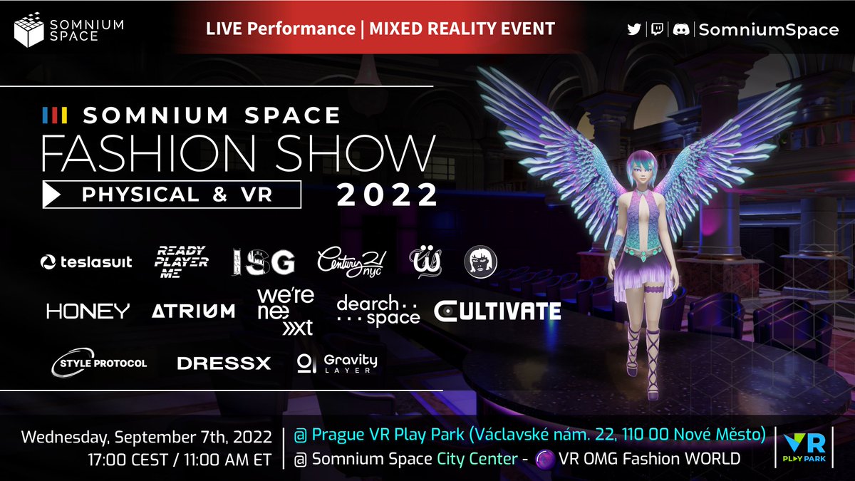 Somnium Space (@somniumspace) on Twitter photo Announcing our first true #MixedReality #VR Fashion Show! Happening at the live location and in VR simultaneously with real models, full body tracking, haptic suits and full scale digital Fashion World in VR.
Witness history in the making! π₯β€οΈβπ₯π
somniumspace.medium.com/announcing-202β¦ Announcing our first true #MixedReality #VR Fashion Show! Happening at the live location and in VR simultaneously with real models, full body tracking, haptic suits and full scale digital Fashion World in VR.
Witness history in the making! π₯β€οΈβπ₯π
somniumspace.medium.com/announcing-202β¦