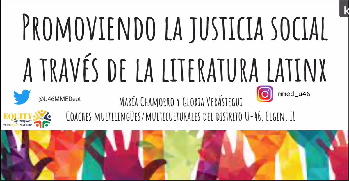 U-46 Multilingual and Multicultural Edu. Dept. (@u46mmedept) on Twitter photo Yes, our MME Department is presenting at the <a href="/sdu46/">School District U-46</a> Equity Symposium en español! #U46EquityMatters Yes, our MME Department is presenting at the <a href="/sdu46/">School District U-46</a> Equity Symposium en español! #U46EquityMatters