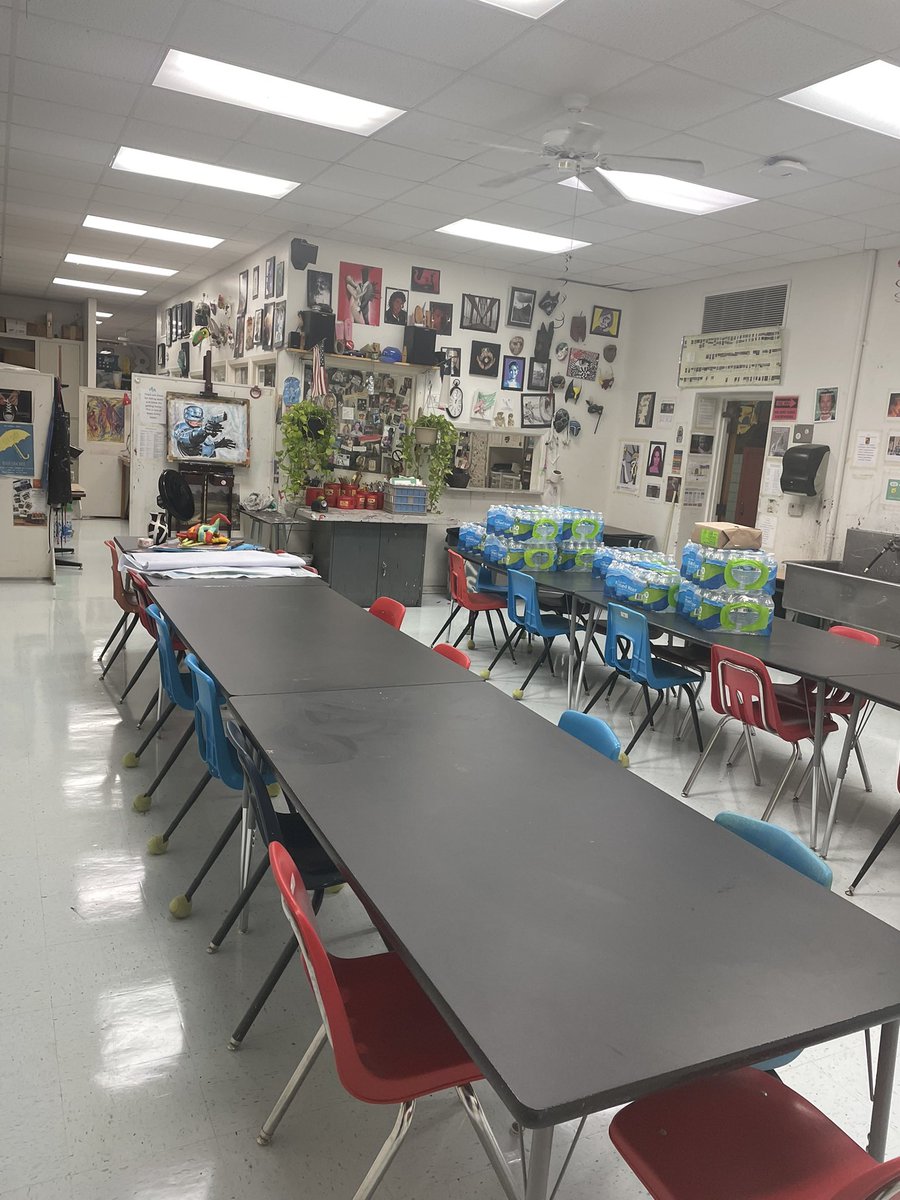 <a href="/ChrisMayfield75/">Chris Mayfield</a> and I getting ready and looking forward to another exciting year of making art at WFHS. GO YOTES. <a href="/PtsoWfhs/">WFHS PTSO</a> <a href="/wfhs_coyotes/">WFHS COYOTES</a> <a href="/WFISDschools/">Wichita Falls ISD</a> <a href="/WFISDFineArts/">WFISD Fine Arts</a> #art