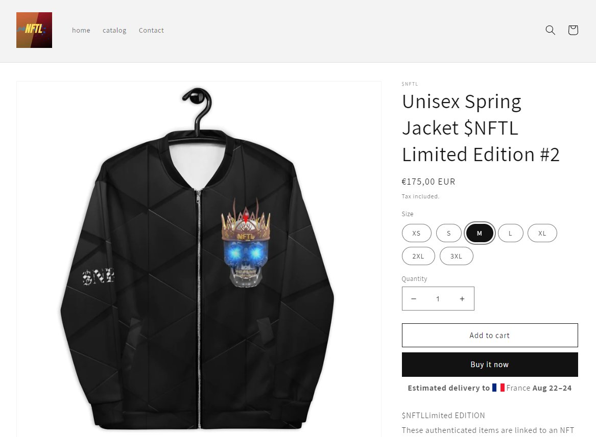 Physical objects in the store are linked to #NFT and therefore in limited edition. A new NFT is available as limited edition orders start.
💫 SHARE
5 WINNERS 200 $NFTL on #BSC