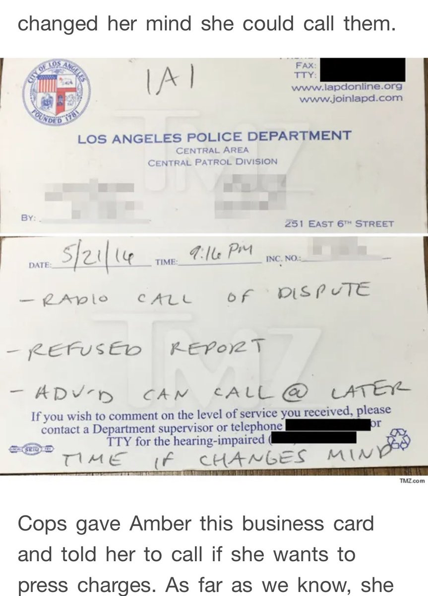 @kattenbarge Not only did Amber Heard leak recordings of Johnny Depp to TMZ but she also gave the police business card to TMZ which featured in an article on 27th May 2016. Your girl was the one leaking stuff, not Johnny Depp. 

#AmberHeardIsANarcissist