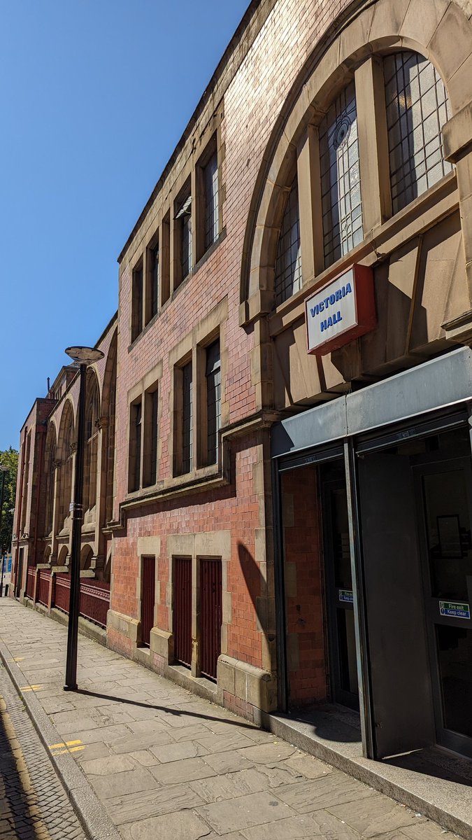 Wait 'til you see the inside! Restoration &amp; refurb work underway in this jewel of an event venue, #VictoriaHall #Sheffield #SocEnt @KeyFund