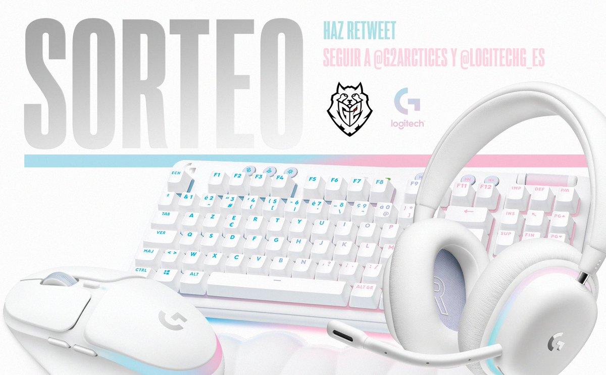 G2ArcticES's tweet photo. 🎧☁️ 𝗦 𝗢 𝗥 𝗧 𝗘 𝗢☁️🖱️

La colección Aurora de Logitech G ya está aquí, y seguro que a tu setup no le quedaría nada mal, ¿verdad? 😜

👉🏻 Para participar:

🔁 Dar RT
👤 Seguir a @LogitechG_ES 
👤 Seguir a @G2ArcticES 

📆 Finaliza el 25/8, ¡suerte a todos! https://t.co/rQYd52lzj9