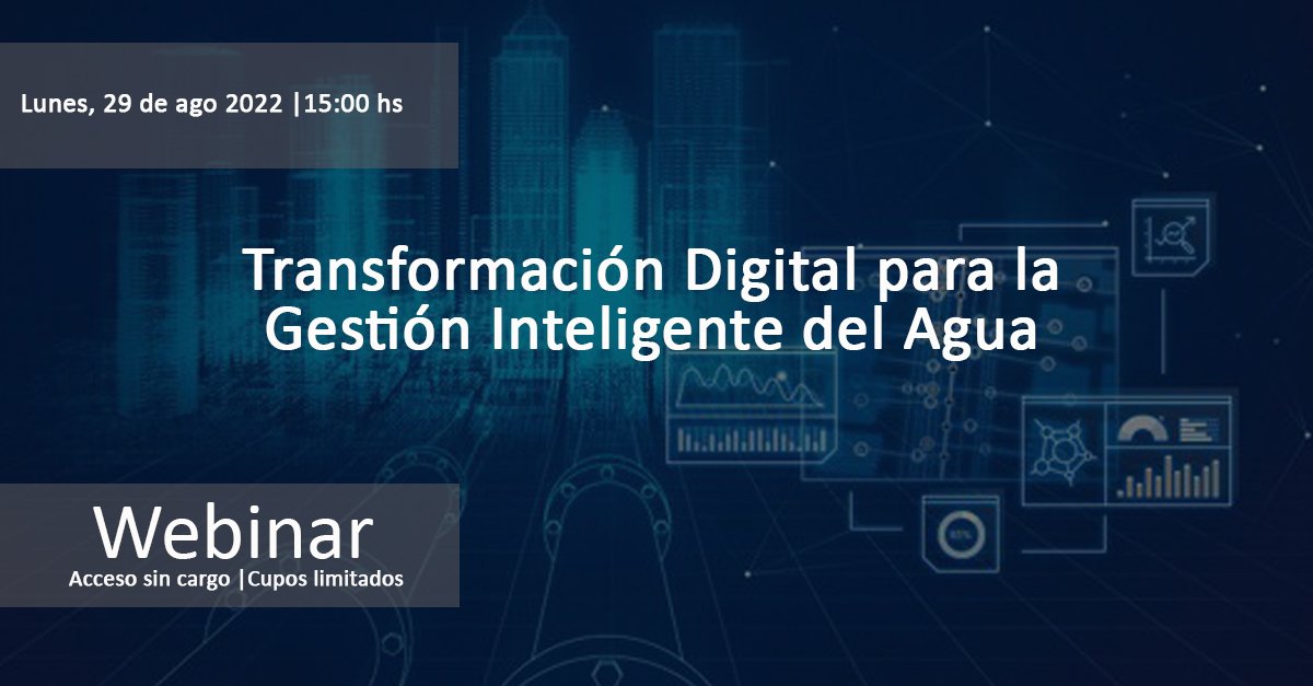 📢ATENCIÓN
Ya se encuentra abierta la inscripción para participar del Webinar "Transformación Digital para la Gestión Inteligente del Agua". 😃
Reserva tu lugar en el siguiente link 🔗 bit.ly/3bOQNcU

#Aeroterra #Esri #Argentina #Uruguay #ArcGIS #GIS #SIG