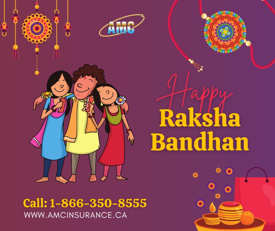 AMC_insurance's tweet image. 👩‍👦‍👦Happy Raksha Bandhan - AMC Insurance🙂
This Raksha Bandhan, protect the financial interests of your loved ones.
Call: 1-866-350-8555, bit.ly/3KDLc4s
#amcinsuranceservices #rakhi #rakshabandhan #rakhispecial #rakhigifts #love #rakshabandhanspecial #brothersisterlove