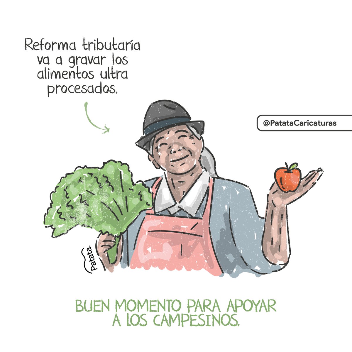 PATATAdibujo's tweet photo. Cambiar nuestros hábitos 🥬🍎
#ReformaTributaria https://t.co/42ilzIHyUg