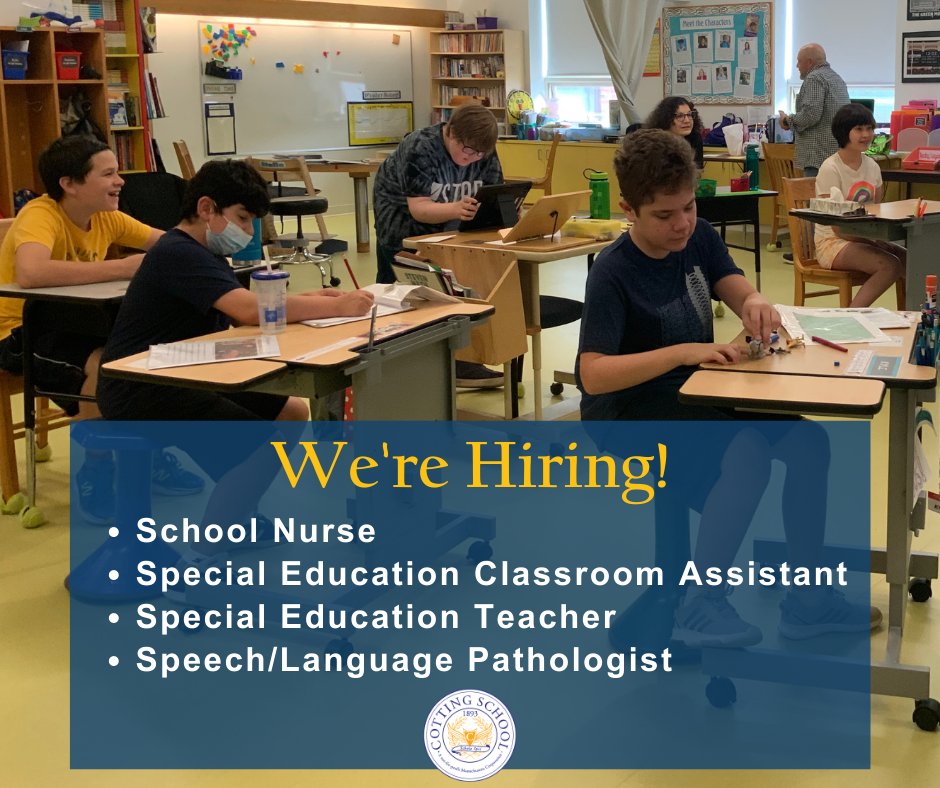 We’re hiring! Our culture is what makes us unique. Our staff care about making a difference &amp; have a passion for working with students of all abilities. We have the resources needed for success &amp; you'll work with a dedicated &amp; supportive team. 
Apply here: buff.ly/3dVyKPG