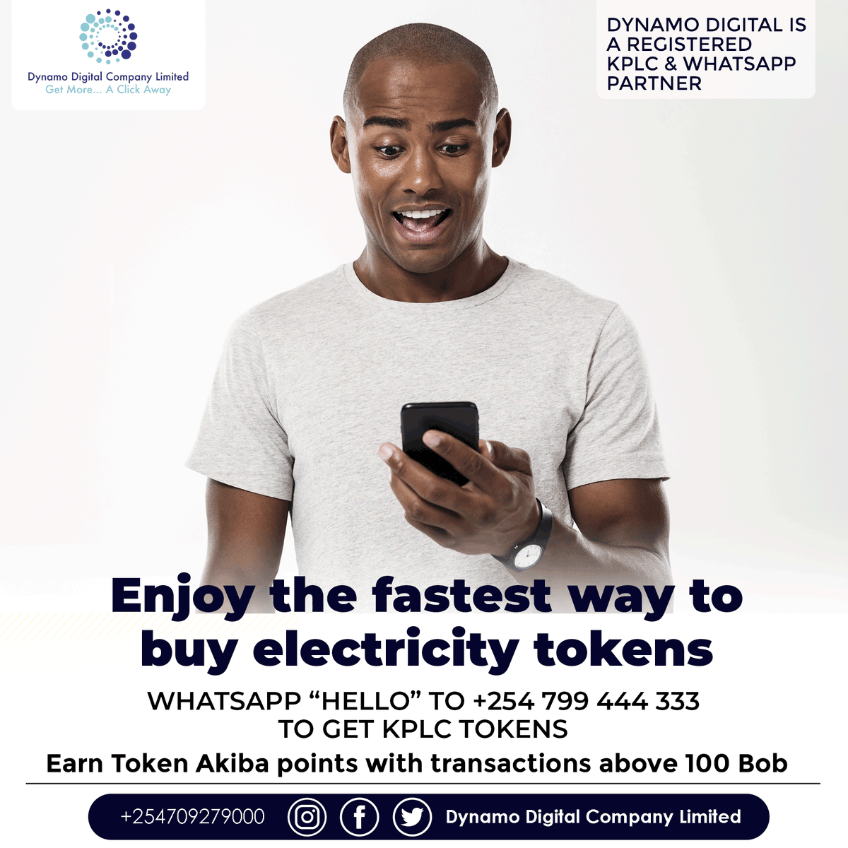 Enjoy the fastest and most convenient way to purchase KPLC Tokens. Click wa.me/254799444333 to buy KPLC tokens