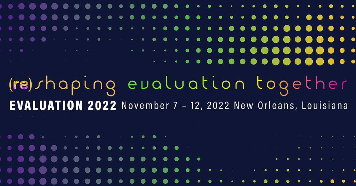 Registration is now open for Evaluation 2022! We are thrilled to reunite with our community for this in-person event in New Orleans this fall. Register now to learn from top experts, reconnect with peers old/new &amp; advance your own professional development: bit.ly/3zU8Gz7
