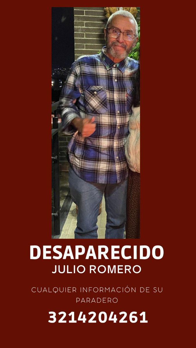 CaracolRadio's tweet photo. #SERVICIOSOCIAL | Julio Romero desapareció el pasado lunes 1 de agosto Estaba vestido con un buso deportivo con capota gris, pantalón gris claro, tenis negros y camisa a cuadros estilo leñadora. Estaba en tabla (monopatín).
La última vez lo vieron en Mazuren https://t.co/ce6pUi9O1B