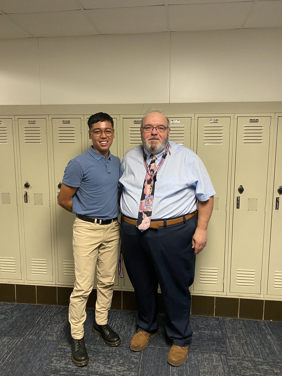 First year teacher on the left and and a veteran teacher on the right with 34 years of experience! #firstdayofschool Love having them both teach our students!