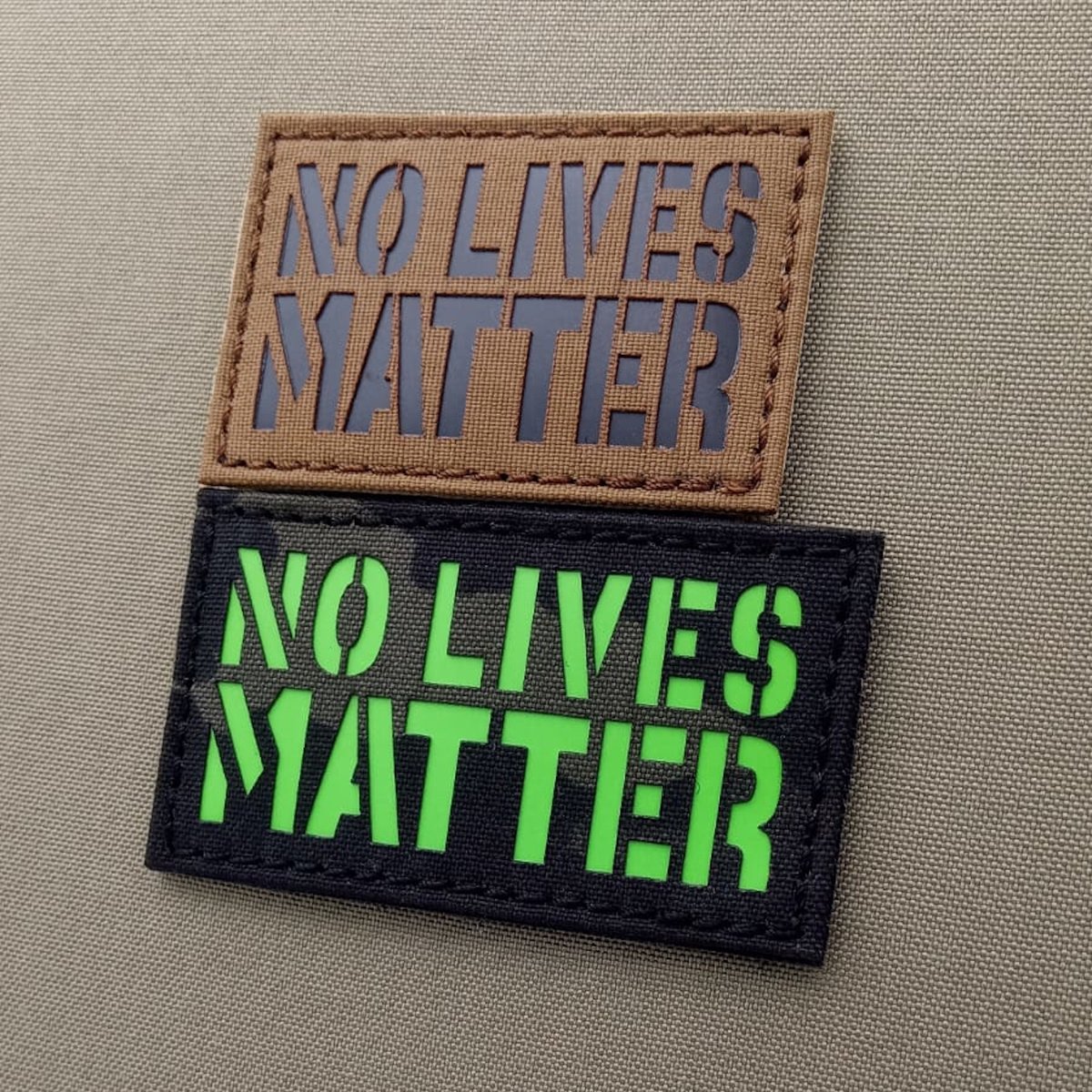 tacticalfreaky's tweet image. A few days ago, we were asked to do that version of the NO LIVES MATTER patch by a follower, so this is our last addition to our growing catalog of laser cut patches, on TACTICALFREAKY.COM.

#lasercutpatches #tactical_freaky #infraredpatches #patchoftheday #custompatches