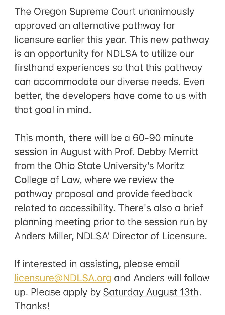 National Disabled Law Students Association tweet media