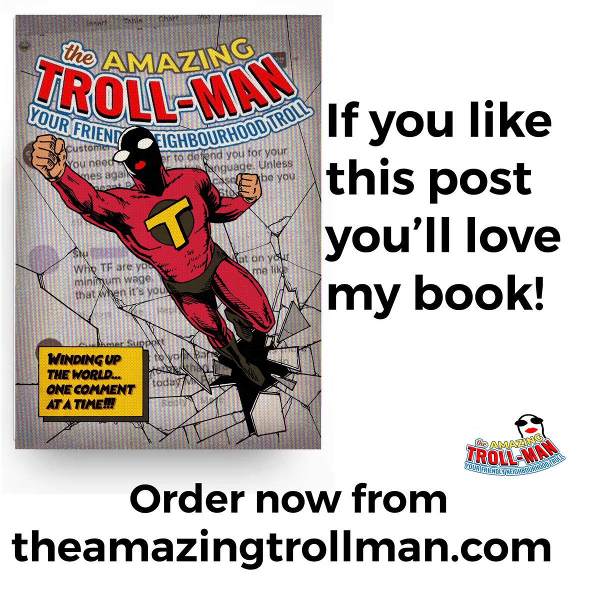 The Amazing Troll-Man tweet media
