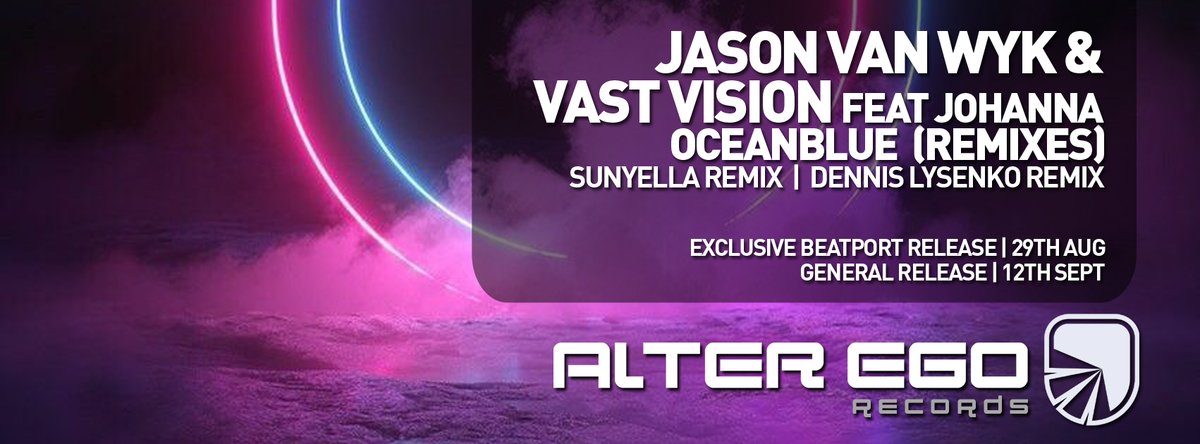 SunyellaMusic's tweet photo. Last weeks/months I worked hard on this new remix. Its an uplifting version of the great vocal classic from the year 2009: @jason_van_wyk &amp; Vast Vision feat. 
@Officialjohanna - Oceanblue [ @alteregorecords ]  
#TranceFamily #vocaltrance #upliftingtrance https://t.co/maPlXeTYXh