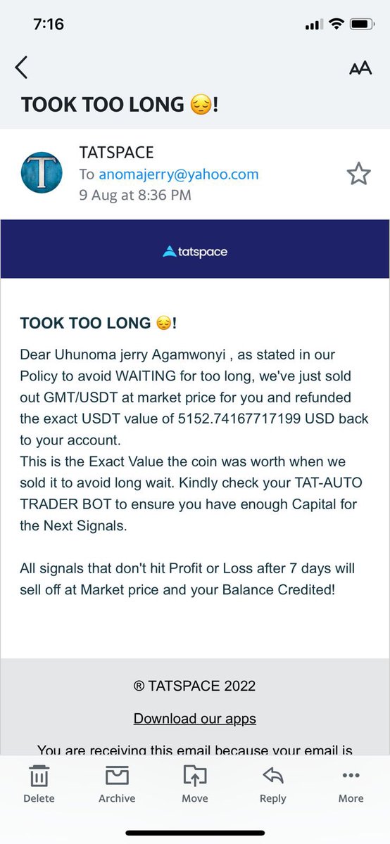 gaiuschibueze's tweet photo. You can subscribe to our TAT-AUTO TRADER BOT for $97 a month.
If you are subscribing with TATCOIN, you are paying 10% Less.
Download TATSPACE to enjoy handsfree Profit from Trading using our BOT. 
See our Success rate for the past 2 hours below.
App 👇
https://t.co/2y0rW6wuo1 https://t.co/jWVfwbizbg