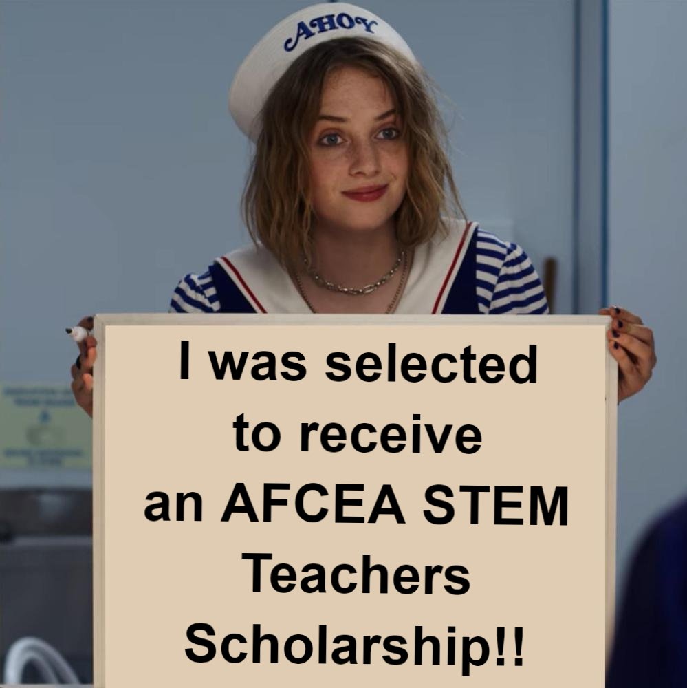 I won't have to hustle Ice Cream to make tuition! Thanks to @AFCEA_Ed I can get through another semester on my way to my PhD -