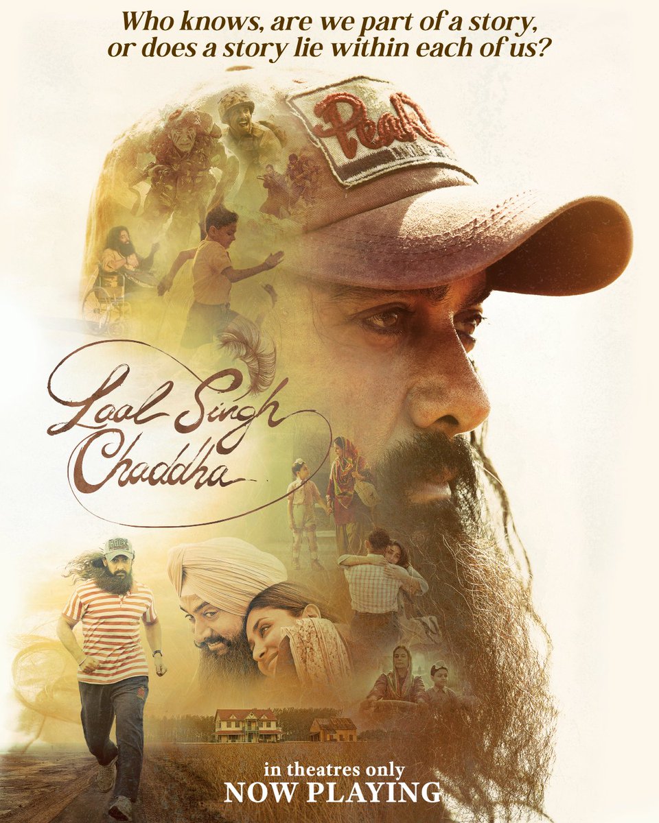 ForrestGumpFilm's tweet photo. Destiny is written. Experience the epic story of #LaalSinghChaddha, the official Indian adaptation of  #ForrestGump, in theatres now. Get tickets: https://t.co/F9LdargB8X https://t.co/fcn030eBSr