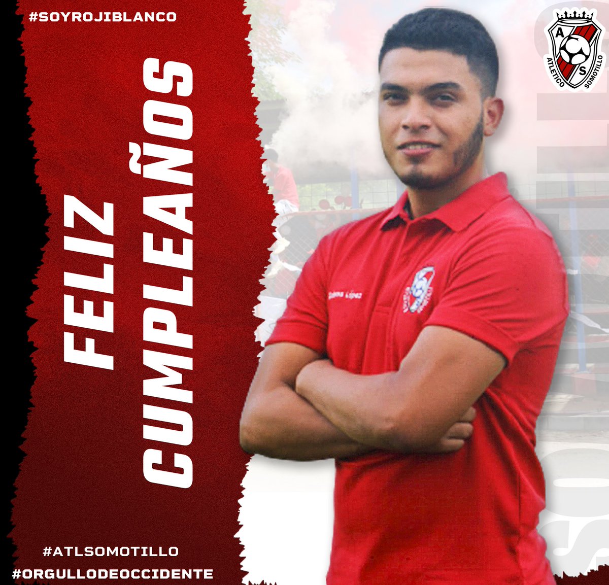 ASomotillo's tweet photo. 🇲🇨 ¡Felicidades Rojiblanco! 🇲🇨

Extendemos nuestras felicitaciones a José Dolores López, por estar arribando a un año más de vida.  

Gracias por ser parte de nuestra familia y el apoyo incondicional al Club. 😎❤️🤍 https://t.co/RPyGsmtVo5