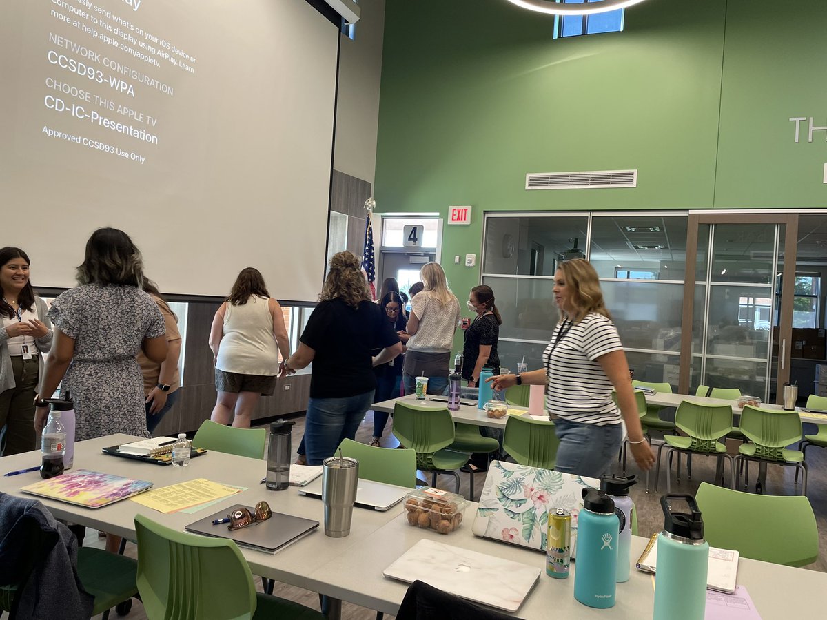 A great day of learning in our new Innovation Center. Can’t wait to begin the year with you! #ccsd93