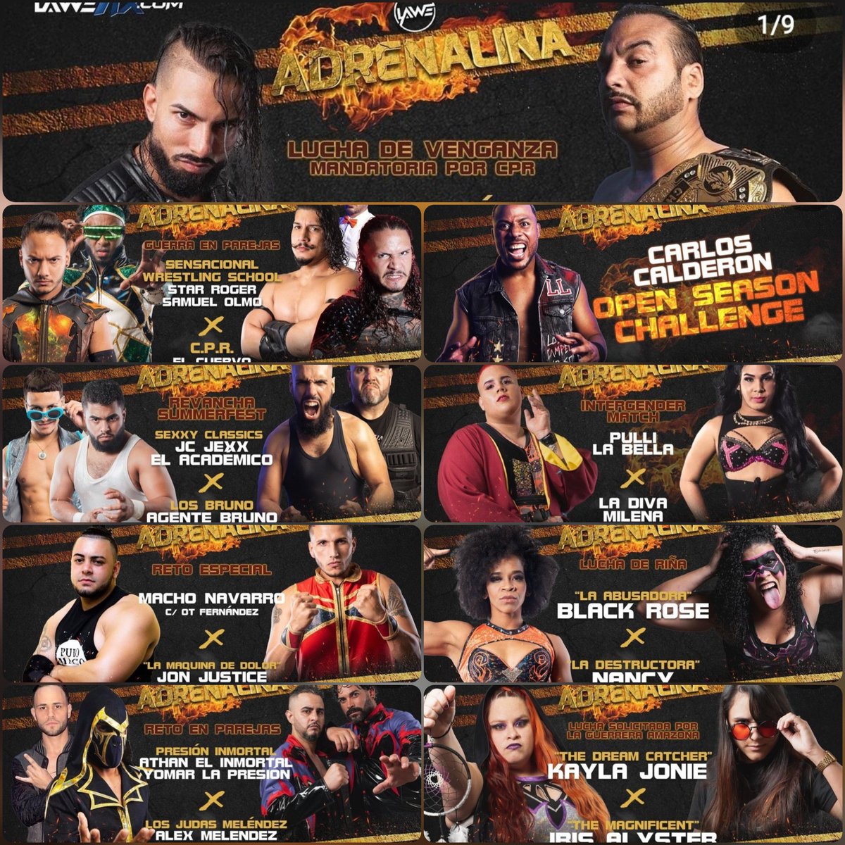 Kyra_Cade's tweet photo. ❓️ARE YOU READY❓️
‼️Get your tickets for Guaynabo!‼️19th August 2022‼️
They thirst for revenge for what happened at #LAWESummerfest.
#LuchaLibre #Adrenalina #LAWE #live #LAWEONDEMAND https://t.co/00aC6CW55d