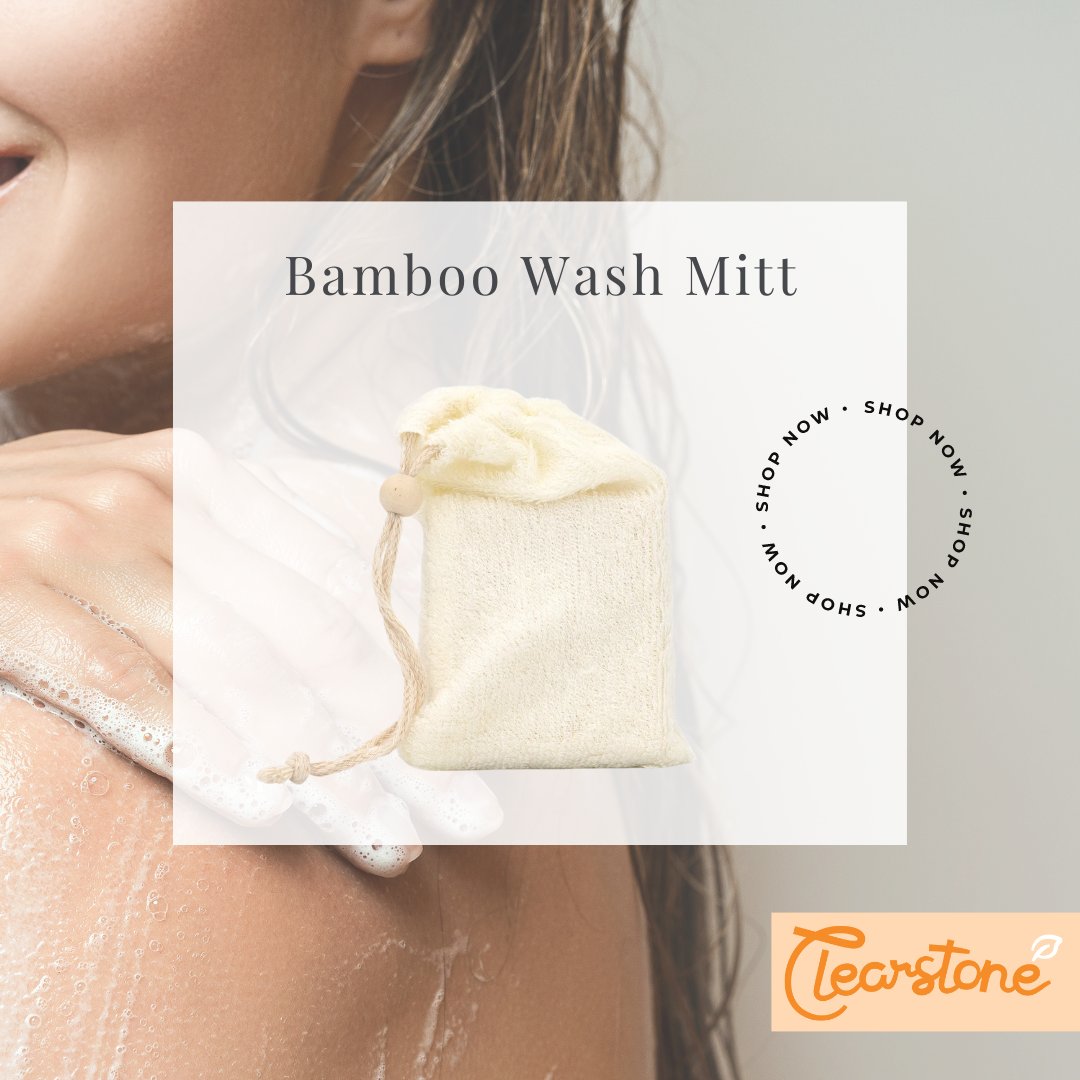 For optimal cleaning, these bamboo wash mitts are manufactured from sanitary, antibacterial bamboo fibres🎋

They're also smooth, soft, and long-lasting with great pressure distribution to prevent over-washing and torn skin from scrubbing.

Shop at clearstone.co.uk 🌱