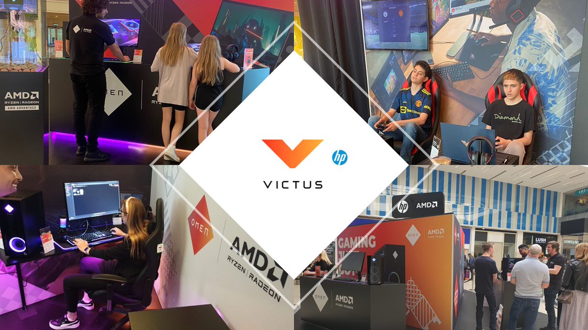 mark_davitt's tweet photo. Our #HP &amp; #AMD Gaming Experiential is live and touring the UK showcasing the very best of the HP OMEN and Victus product ranges.

Everyone wants a competitive edge, and you can see it at #manchester this weekend

#OMEN #Victus #HPxAMDGaming #HyperX #esports #gaming https://t.co/tvTQDHuyuY