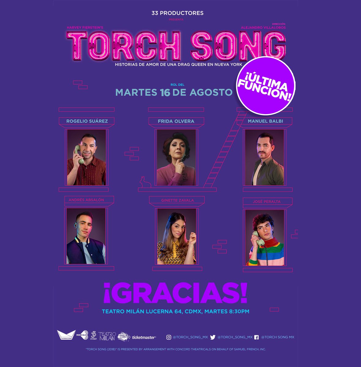 Torch Song (@torch_song_mx) on Twitter photo 💃Última oportunidad para ver esta maravillosa obra que tocará tu 💜
¡Ven con tu mejor compañía, se arrepentirán de no haber venido antes! 😭
🎟️Boletos en taquilla del <a href="/teatro_milan/">Teatro Milán</a> y <a href="/Ticketmaster_Me/">Ticketmaster México</a>
👉🏼 bit.ly/3vF6mL0 💃Última oportunidad para ver esta maravillosa obra que tocará tu 💜
¡Ven con tu mejor compañía, se arrepentirán de no haber venido antes! 😭
🎟️Boletos en taquilla del <a href="/teatro_milan/">Teatro Milán</a> y <a href="/Ticketmaster_Me/">Ticketmaster México</a>
👉🏼 bit.ly/3vF6mL0
