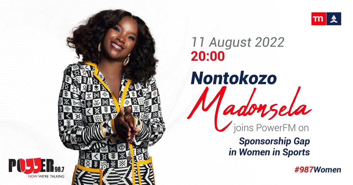 MomentumGroupZA's tweet photo. It's 8PM and you're right on time to catch our CMO, @NontokozoM88 on Power Perspective as she unpacks on bridging the sponsorship gap in Women in Sports.
Keep your dial on PowerFM to listen in on this powerful conversation!
#987Woman #SheOwnsHerSuccess
#OneMoreFan https://t.co/Vcm39xICND
