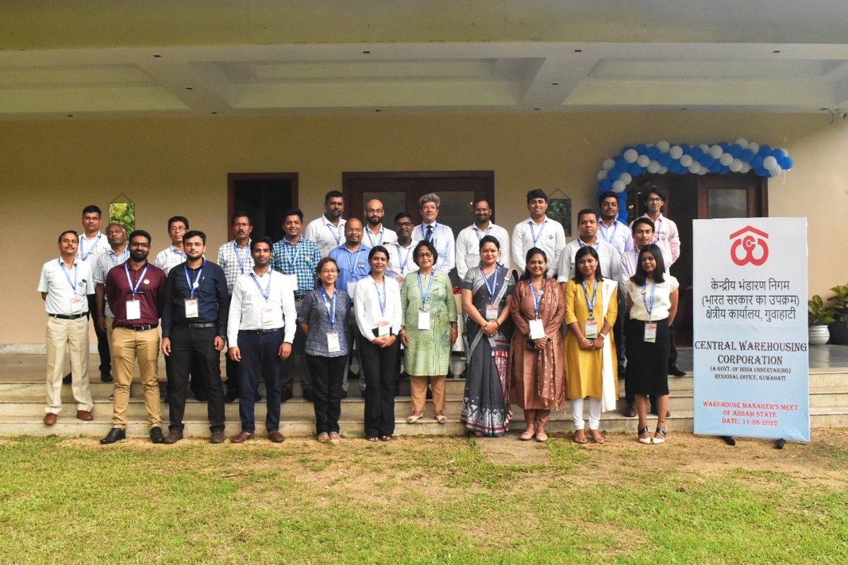 CwcGuwahati's tweet image. CWC RO Guwahati has organised Warehouse Manager Meet (Assam) Today (11-08-2022) at Guwahati. The event was a grand success.

@cwc_warehouse @Secretary_DFPD @fooddeptgoi