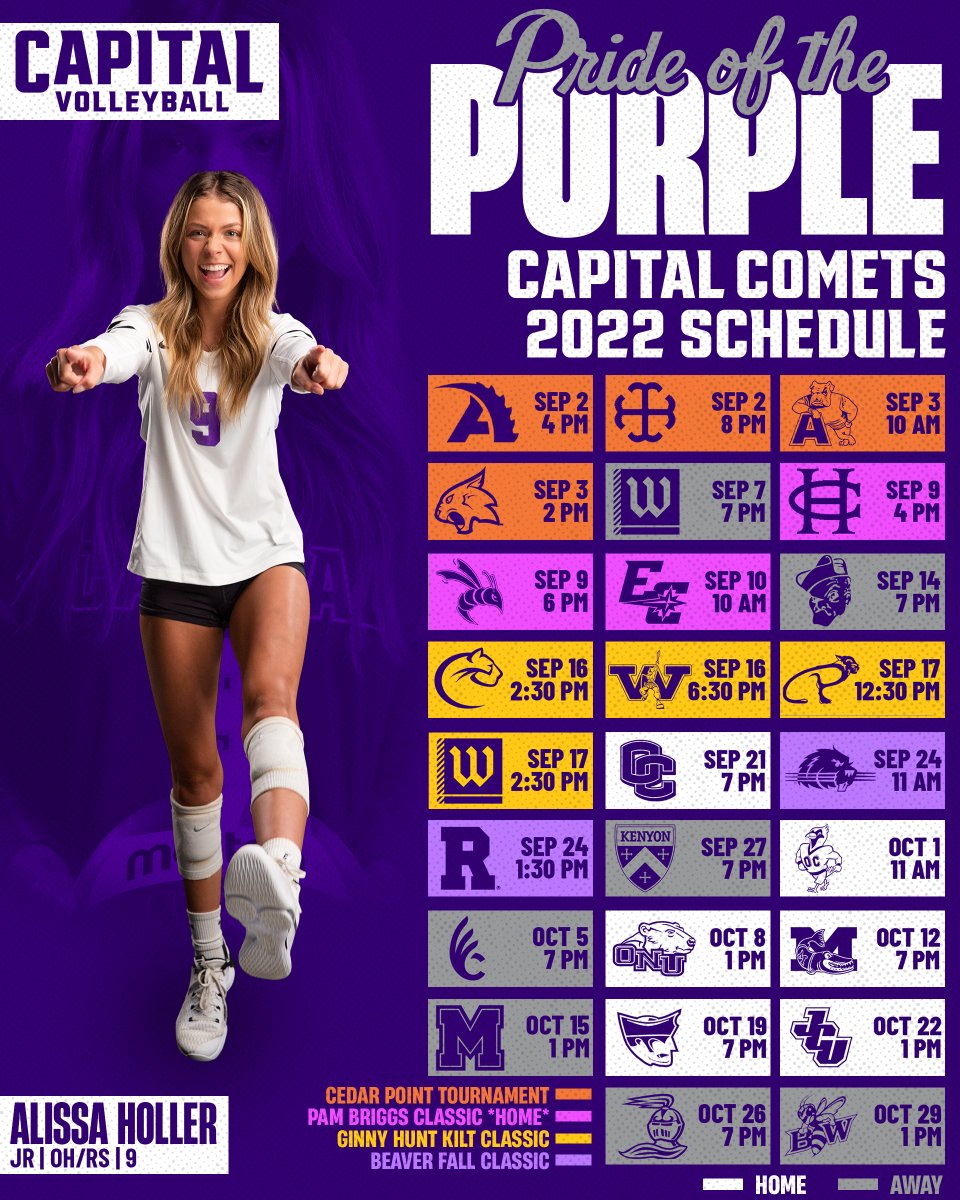 cap_athletics's tweet image. C o m e t s   I n c o m i n g . . .

#CapFam | #CapVB