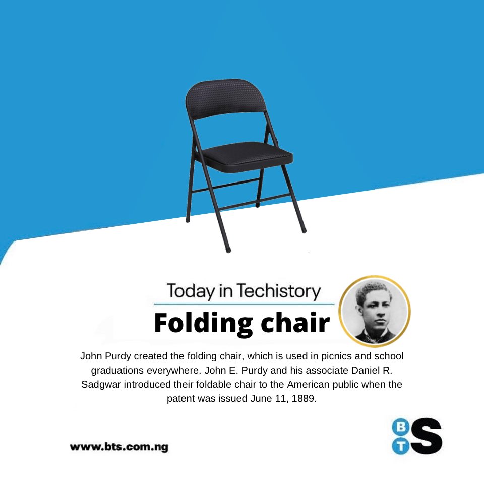 blended_tech's tweet photo. Today we honour the memory and the achievements of John Purdy a famous inventor for his most notable invention the modern foldable chair.
#techthursday #blendedtechnologysolutions https://t.co/0Og1TV1YDc