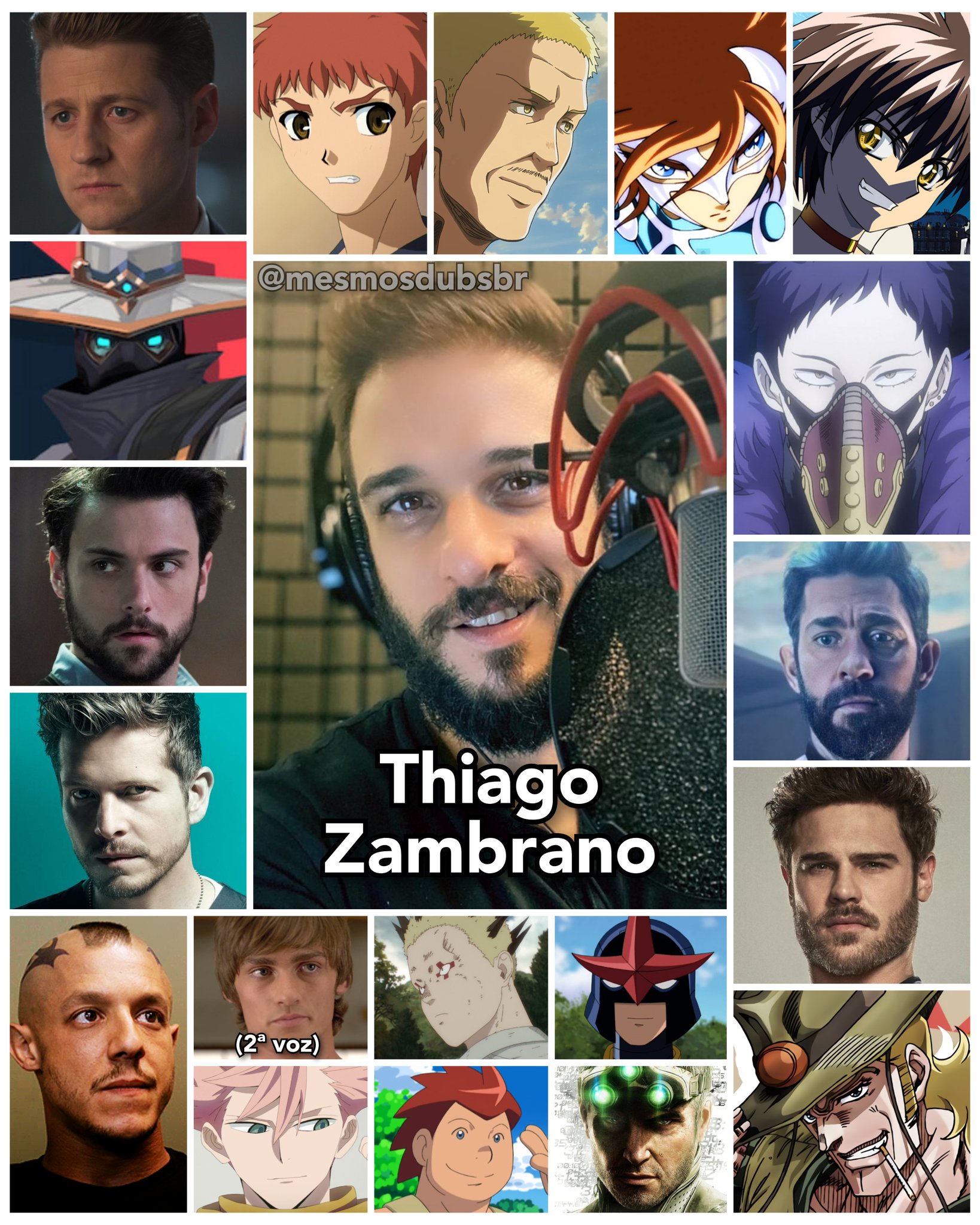 Personagens Com os Mesmos Dubladores! on X: - Kash Winger