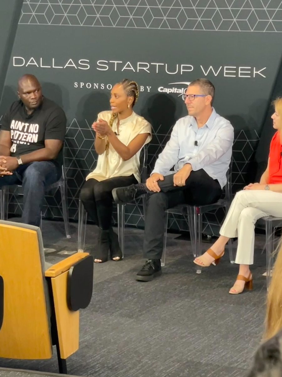 We loved connecting with founders + funders last night at #DallasStartupWeek. Great convo on the future of vc, striving for equity, and surviving a tough market. <a href="/treybowles/">Trey Bowles</a> @clarence_bethea <a href="/jim_adler/">Jim Adler</a>