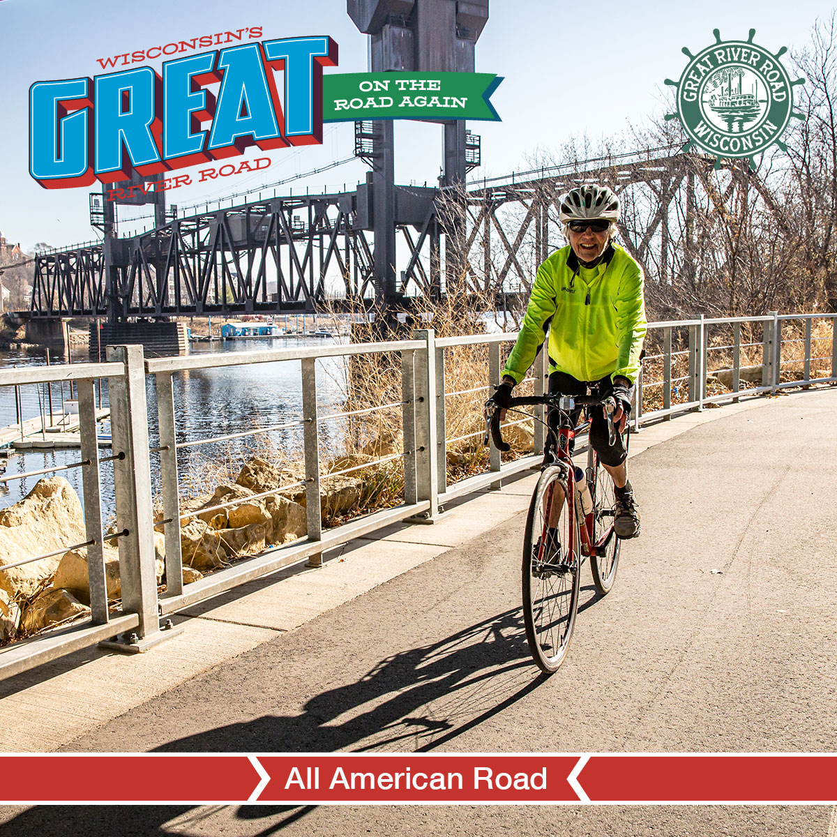 A River Road journey is an unforgettable experience, but this ride along the #Mississippi is especially unique for #bicyclists. 

Hit the road this year to see for yourself! 

Learn more wigrr.com/welcome-back!

#ontheroadagain #welcomeback #wigreatriverroad   <a href="/TravelWisconsin/">TravelWisconsin</a>