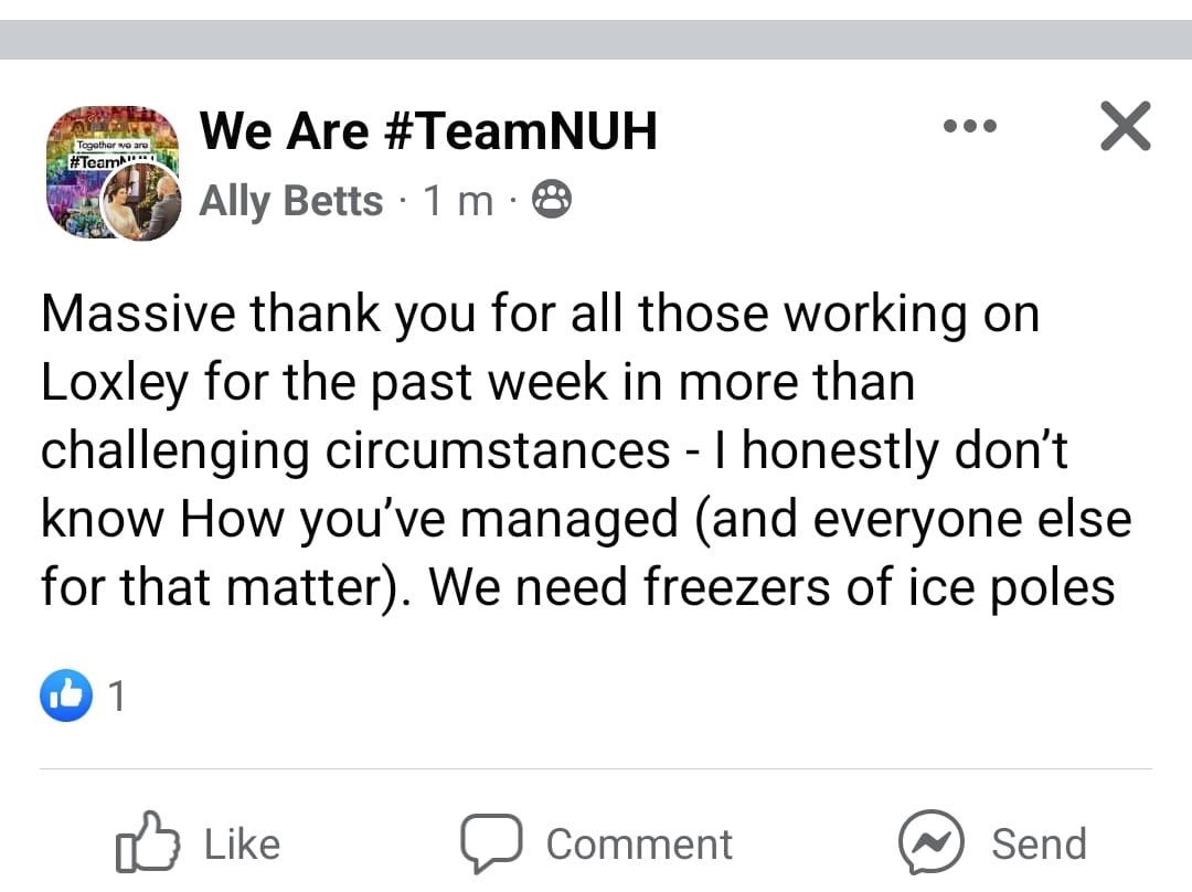 Debbie Clay (nee Raffle) (@debbie_raffle) on Twitter photo Some wonderful feedback for <a href="/LoxleyWard/">Loxley Ward (NUH)</a> posted on Facebook 🙌 <a href="/TeamCAS3/">#TeamCAS</a> <a href="/beldring1/">Belinda Dring</a> <a href="/DebraRontree/">Debra Holmes</a> Some wonderful feedback for <a href="/LoxleyWard/">Loxley Ward (NUH)</a> posted on Facebook 🙌 <a href="/TeamCAS3/">#TeamCAS</a> <a href="/beldring1/">Belinda Dring</a> <a href="/DebraRontree/">Debra Holmes</a>