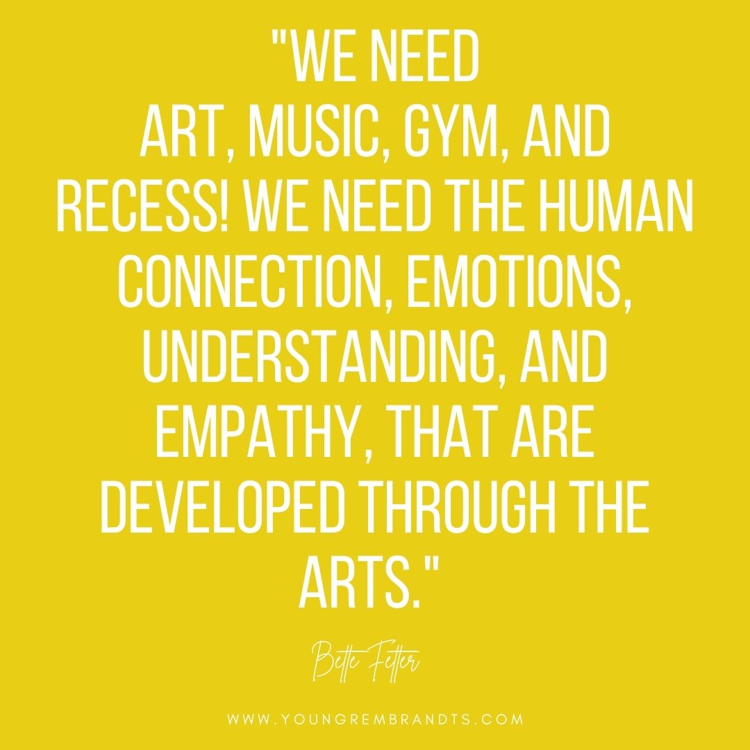 The right side wants to explore ideas. It is designed to search out new possibilities, not just in art class, but in biology, technology, engineering and math. Everyone has this ability. We need art, music, gym, recess ! #art #youngrembrandts #kids #artclass