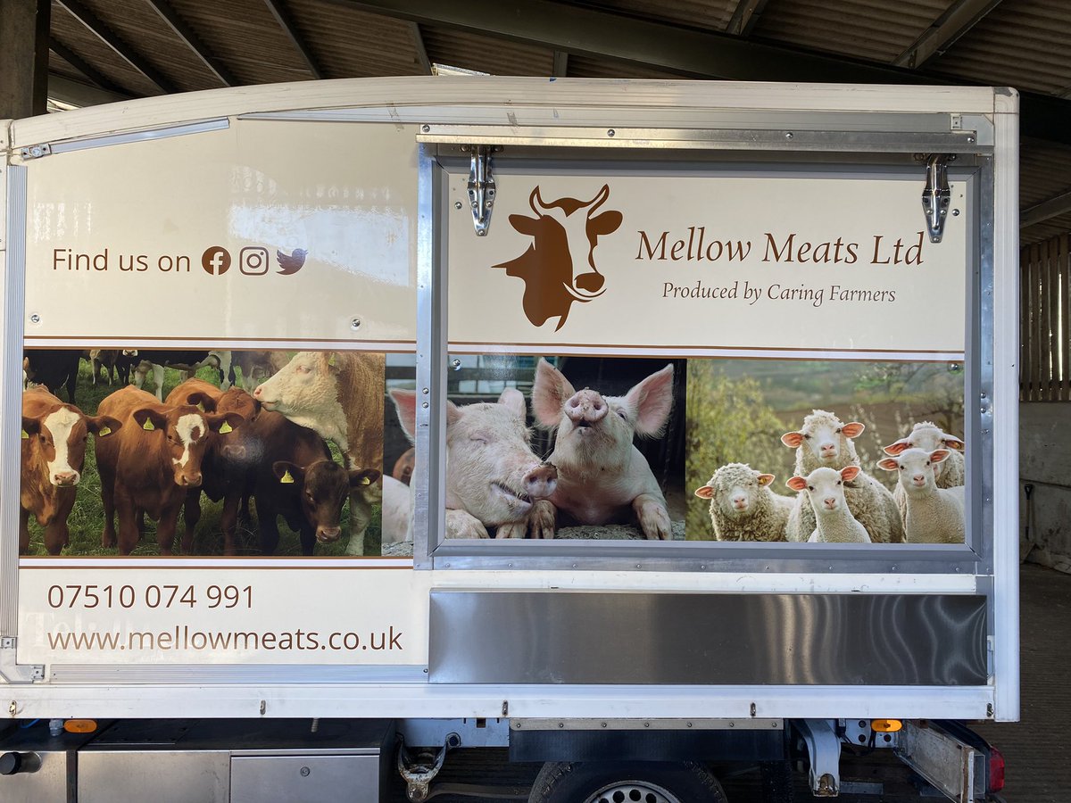 redoakfarm1's tweet photo. She’s nearly ready to hit the road! Coming to a village near you soon will be our Mellow Meats Moo-bile butchers shop. #fieldtofork #butchers #localmeats https://t.co/eI66a6Paey