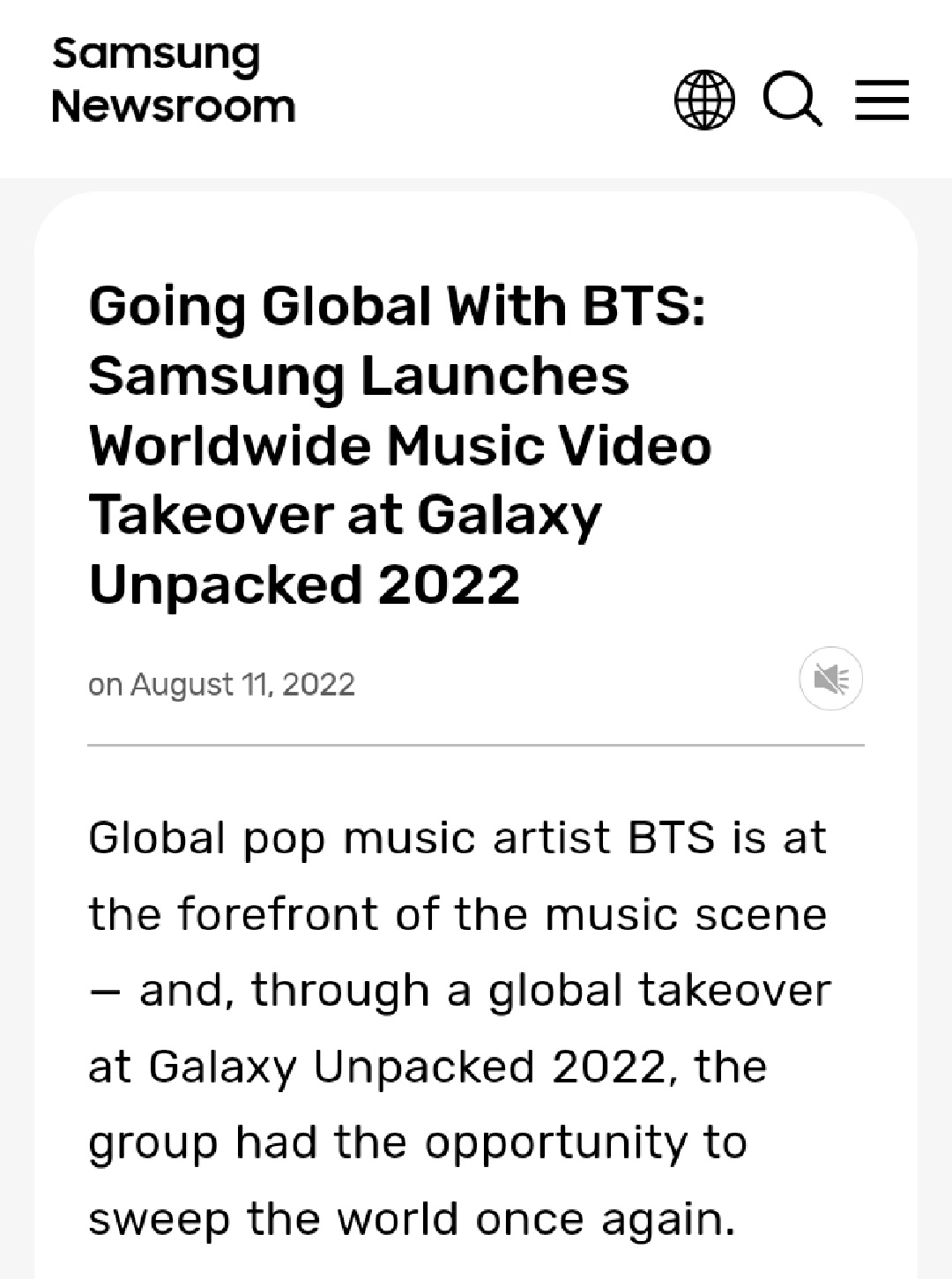 BTS' SUGA produces Samsung Galaxy brand song 'Over the Horizon