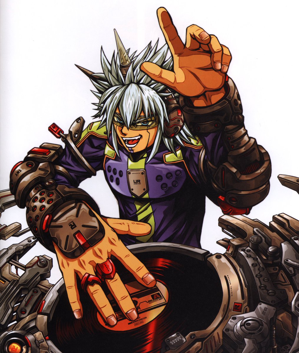 Scrapped poster illustration for beatmania IIDX 7th style, by Goli