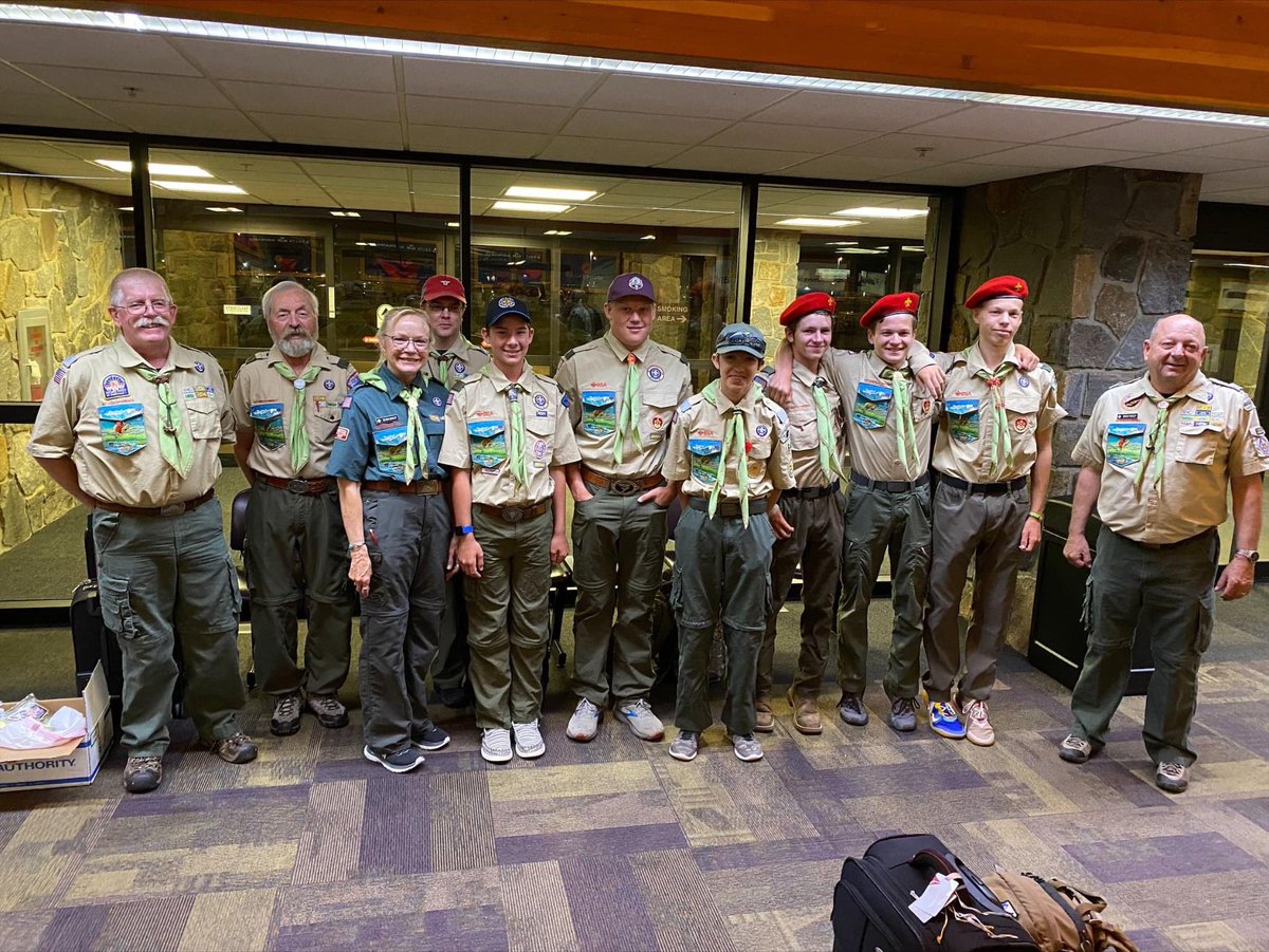 These outstanding members of #MontanaCouncil Order of the Arrow #oa attended the National Order of the Arrow Conference (#NOAC) in Knoxville, Tennessee! Thanks for your cheerful service around the Council! Mountain Valley District - Montana Council #BSA photo.