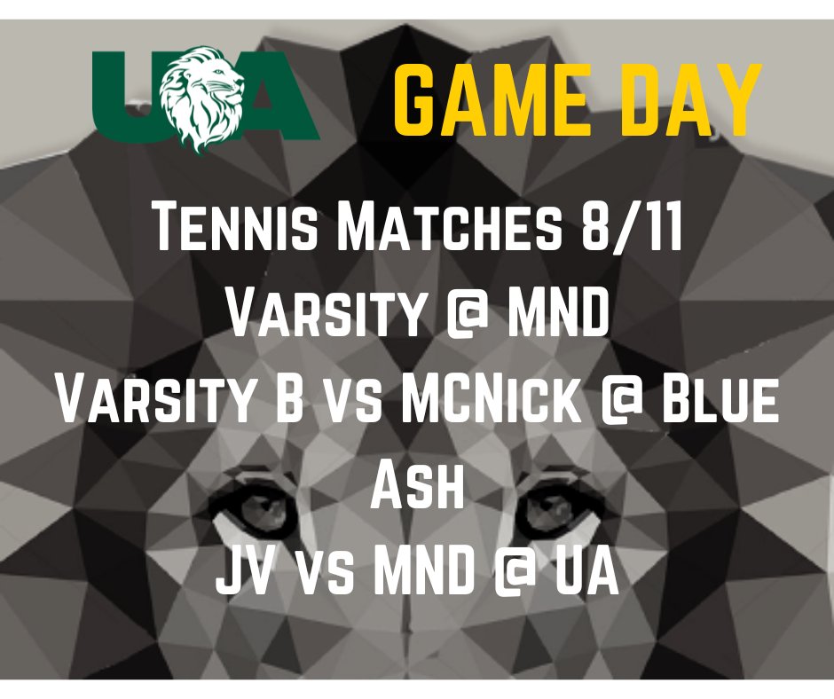 Come out and support the tennis teams!  #GoLions
