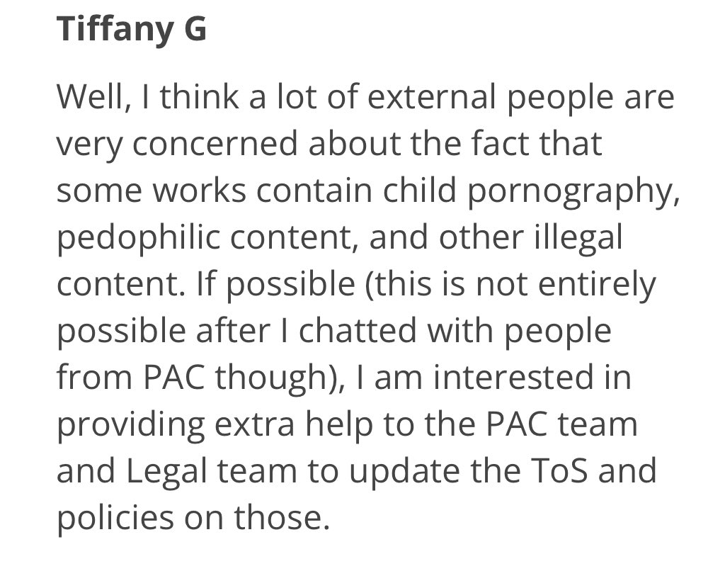 starkillling's tweet photo. as a victim of repeated IRL pedophilia at 8 years old, to see someone openly diminish the true weight that term holds by using it for fictional fanworks is a massive slap in the face to trauma victims like myself. this logic has NO place in the AO3 community. https://t.co/bH0qNdvIgx